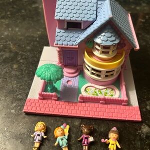 Vintage 1993 Polly Pocket LIGHT-UP BAY WINDOW House COMPLETE WORKING BLUEBIRD